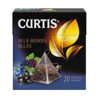 Curtis Blue Berries Blues - Crni čaj sa komadićima crne ribizle, kupine, borovnice i laticama cveta različka, 36 gr
