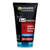 Garnier Pure Active 3u1 charcoal gel za čišćenje + piling + maska 150 ml