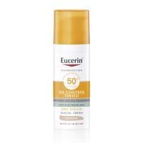 Eucerin oil control tonirani gel-krem za zaštitu masne kože od sunca SPF50+ tamni, 50ml
