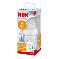 NUK First Choice staklena flašica 120 ml sa indikatorom temperature
