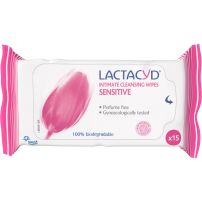 Lactacyd Sensitive maramice za intimnu negu, 15 kom