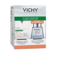 Vichy promo clear dnevna zaštita od sunca SPF50+ 40ml + mineral 89 dnevni booster za snažniju i puniju kožu 30ml