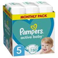 Pampers Active Baby pelene (mesečni box) veličina 5, 11-16kg, 150kom
