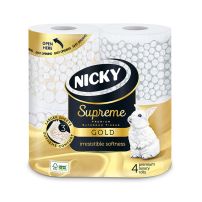 Nicky supreme gold toaletni papir 3s, 4 komada 