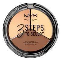 NYX Professional Makeup Paleta za konturisanje lica 3 Steps To Sculpt 02-Light