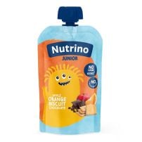 Nutrino junior voćni pire - Jabuka, pomorandža, keks, čokolada 100 g
