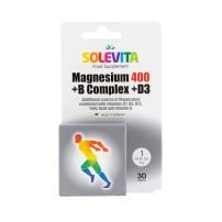 Solevita Magnesium 400 + B complex + Vitamin D3, tablete