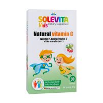 Solevita Natural Vitamin C, 30 lozengi