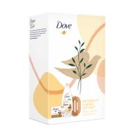 Dove ženski poklon set Cream Oil (Gel za tuširanje 250ml + Čvrsti sapun 100g +Kutija za sapun)
