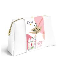 Dove ženski poklon paket Pirinač torba (Gel za tuširanje 225ml + Losion za telo 250ml+ Dezodorans 150ml)