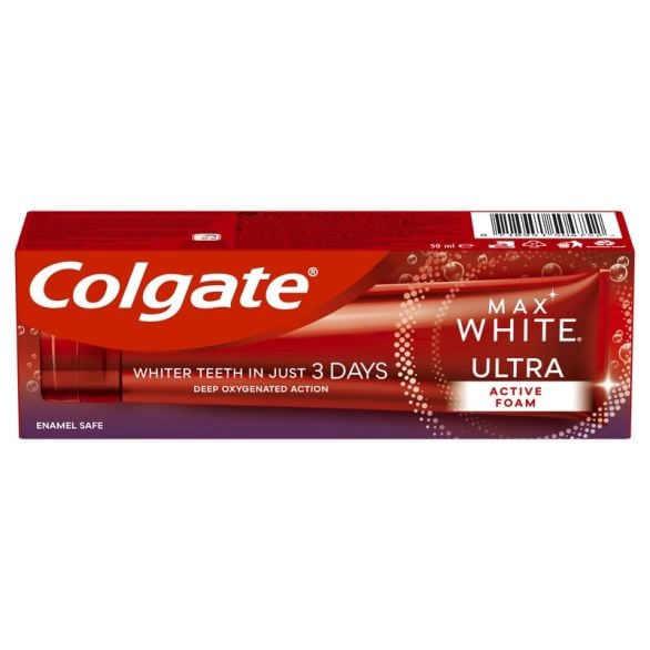 Colgate Max White Ultra Active Foam Toothpaste 50 ml buy online